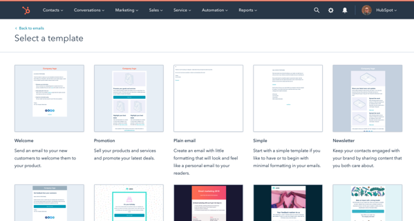 ConstantContact vs HubSpot. Hubspot email templates