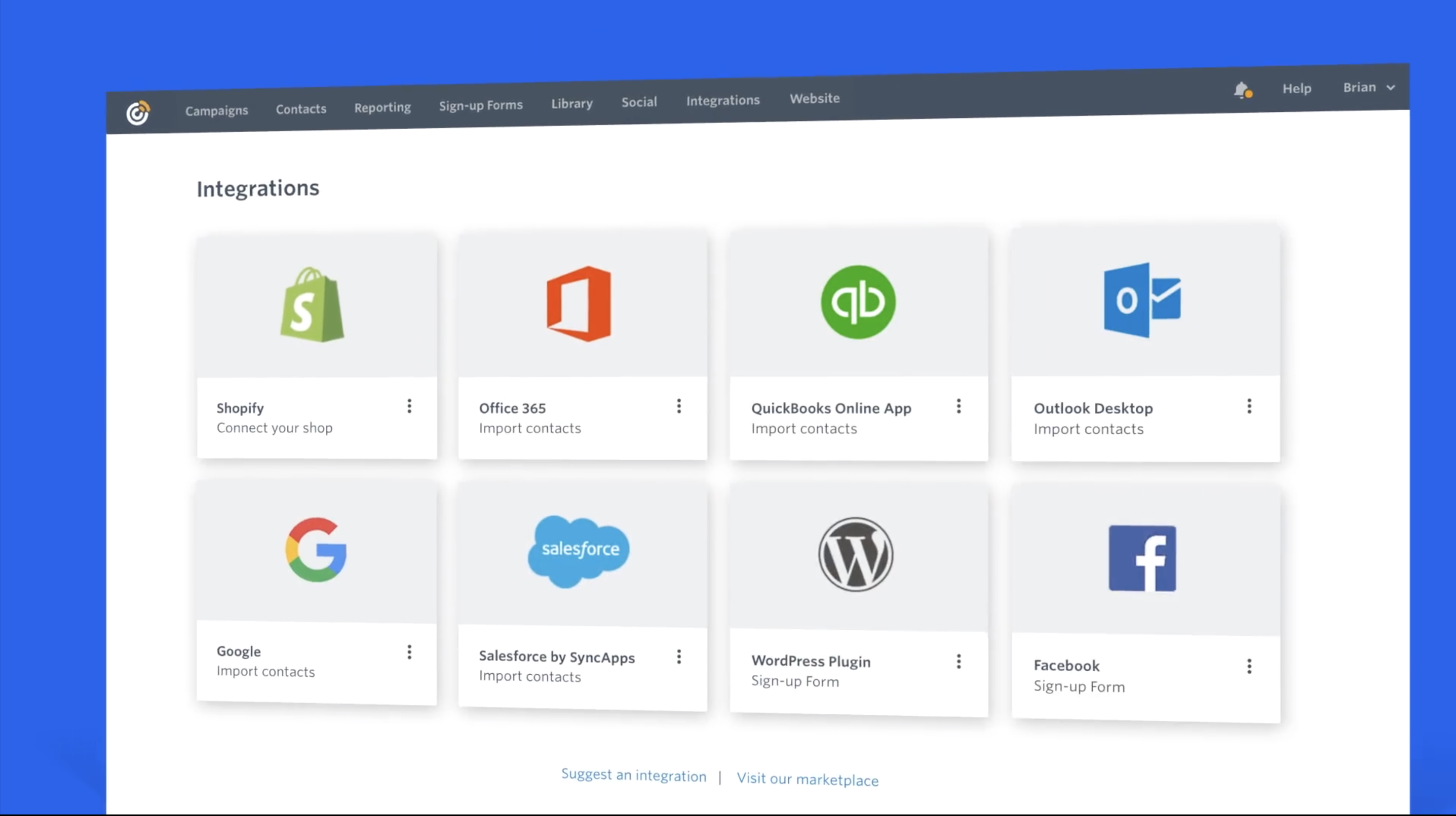 MailerLite vs ConstantContact. ConstantContact Integrations.