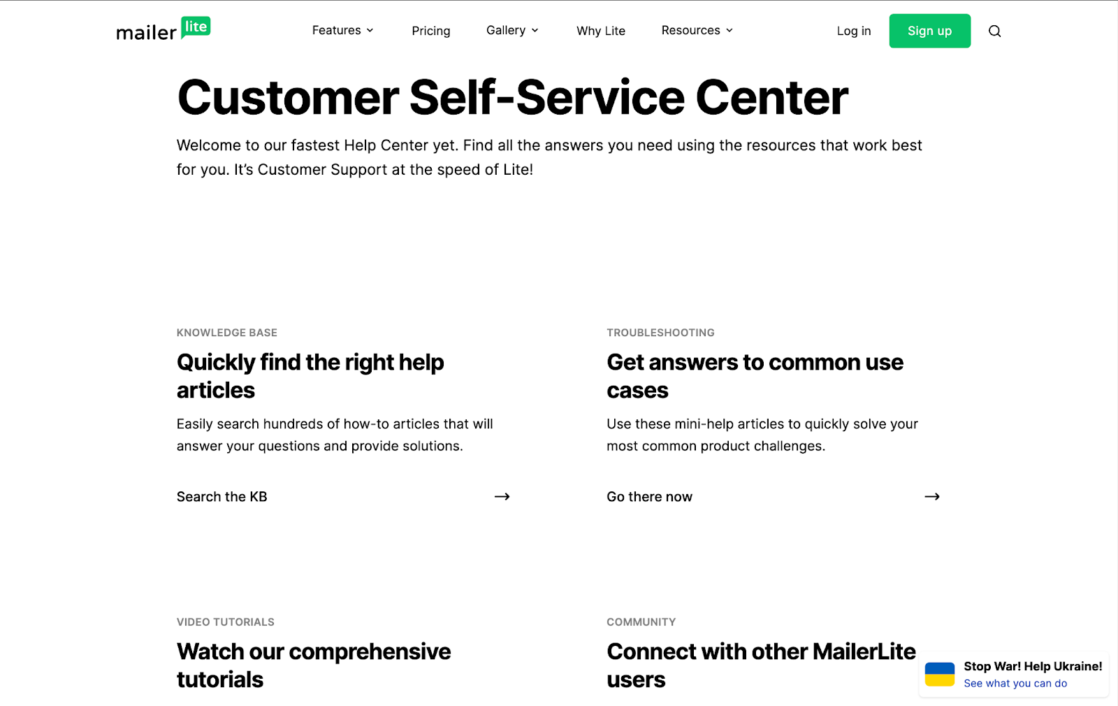 Mailerlite vs ConstantContact. Mailerlite customer support