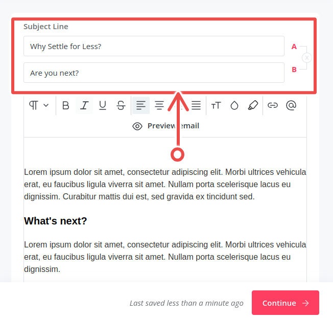 ActiveCampaign vs ConvertKit. ConvertKit A/B testing