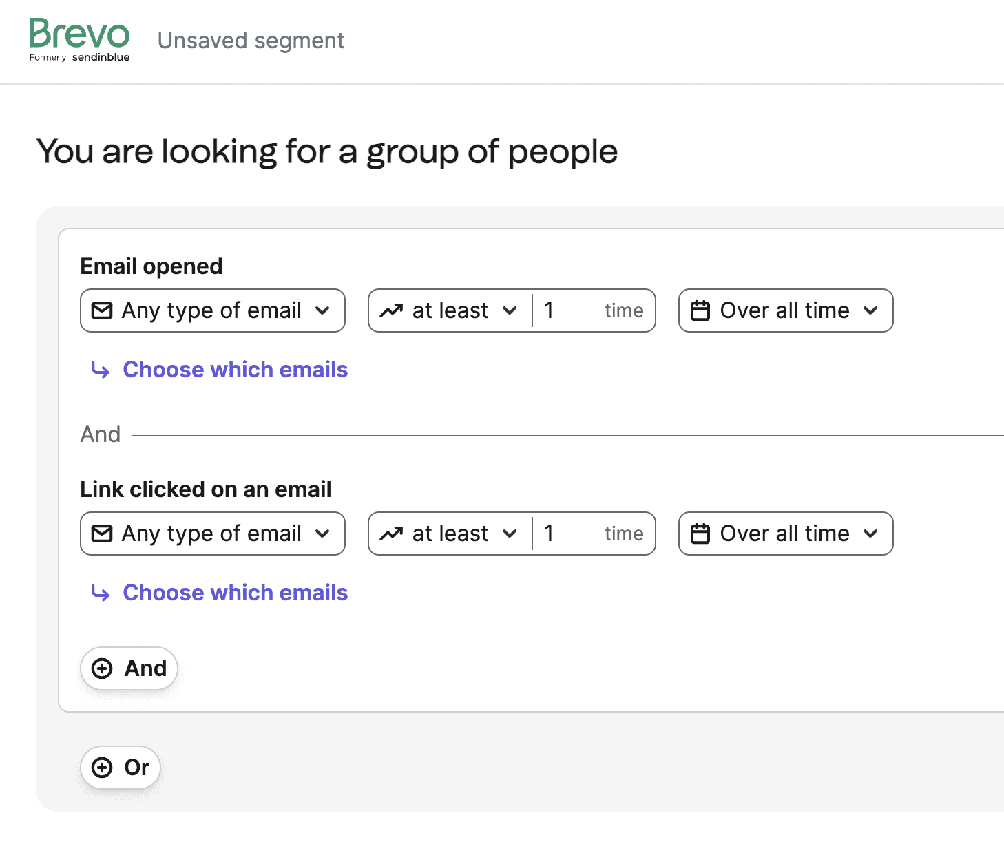 Brevo vs mailerlite. Brevo segmention.