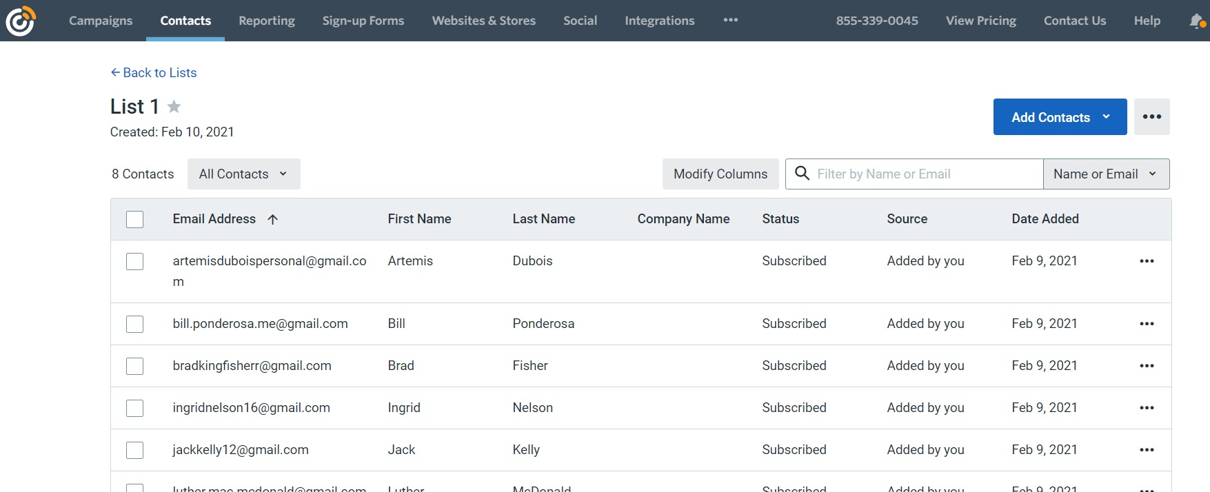 Constant Contact review. Constant Contact CRM.